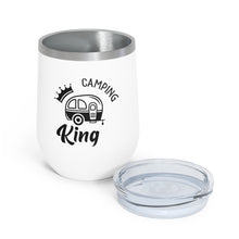 Load image into Gallery viewer, Camping King 12oz Insulated Wine Tumbler