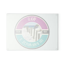 Load image into Gallery viewer, Yolo in Paradise 2 Glass Cutting Board