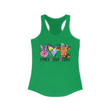 Load image into Gallery viewer, Peace Love Cows - Women's Ideal Racerback Tank