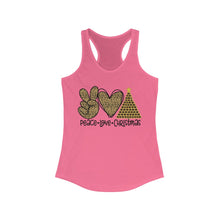 Load image into Gallery viewer, Peace Love Christmas - Women's Ideal Racerback Tank