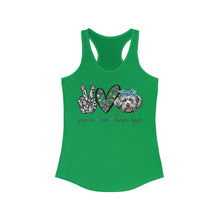 Load image into Gallery viewer, Peace Love Lhasa Apso - Women's Ideal Racerback Tank