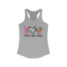 Load image into Gallery viewer, Peace Love Tigers - Women's Ideal Racerback Tank