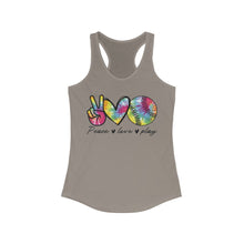 Load image into Gallery viewer, Peace Love Play - Women's Ideal Racerback Tank