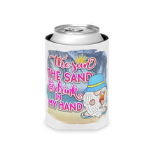 Load image into Gallery viewer, The Sun The Sand & Drink in my Hand - Can Cooler