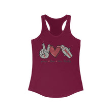 Load image into Gallery viewer, Peace Love Mix Drinks - Women's Ideal Racerback Tank