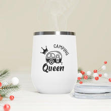 Load image into Gallery viewer, Camping Queen 12oz Insulated Wine Tumbler