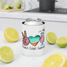 Load image into Gallery viewer, Peace Love Summer - Can Cooler
