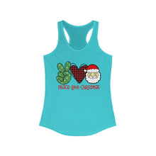 Load image into Gallery viewer, Peace Love Christmas - Women's Ideal Racerback Tank