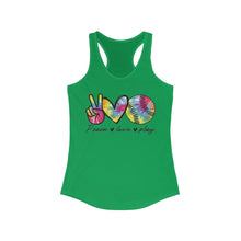 Load image into Gallery viewer, Peace Love Play - Women's Ideal Racerback Tank