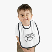 Load image into Gallery viewer, One in a melon Baby Contrast Trim Jersey Bib