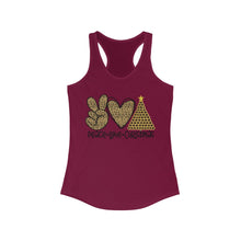 Load image into Gallery viewer, Peace Love Christmas - Women's Ideal Racerback Tank
