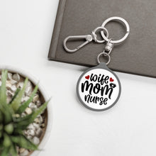 Load image into Gallery viewer, Wife Mom Nurse Key Ring