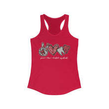 Load image into Gallery viewer, Peace Love Dental Assistant - Women's Ideal Racerback Tank