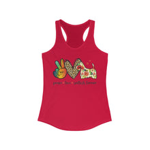 Load image into Gallery viewer, Peace Love Scottish Terrier - Women's Ideal Racerback Tank