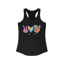 Load image into Gallery viewer, Peace Love Tigers - Women's Ideal Racerback Tank
