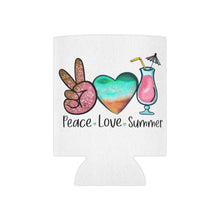 Load image into Gallery viewer, Peace Love Summer - Can Cooler