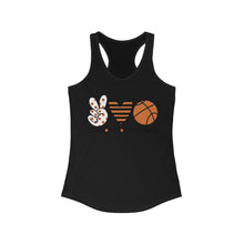 Load image into Gallery viewer, Peace Love Basketball - Women's Ideal Racerback Tank
