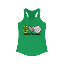 Load image into Gallery viewer, Peace Love Volleyball - Women's Ideal Racerback Tank