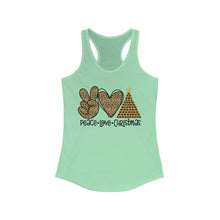 Load image into Gallery viewer, Peace Love Christmas - Women's Ideal Racerback Tank