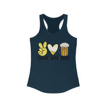 Load image into Gallery viewer, Peace Love Beer - Women's Ideal Racerback Tank