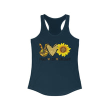 Load image into Gallery viewer, Peace Love Sunshine - Women's Ideal Racerback Tank