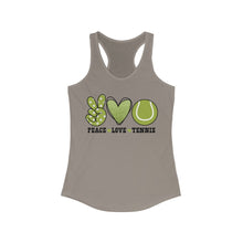 Load image into Gallery viewer, Peace Love Tennis - Women's Ideal Racerback Tank