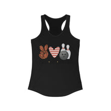 Load image into Gallery viewer, Peace Love Bowling - Women's Ideal Racerback Tank