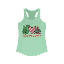 Load image into Gallery viewer, Peace Love Christmas - Women's Ideal Racerback Tank