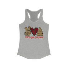 Load image into Gallery viewer, Peace Love Christmas - Women's Ideal Racerback Tank