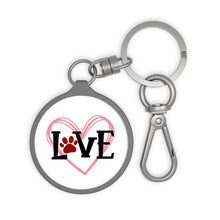 Load image into Gallery viewer, Love Paw Print Key Ring