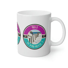 Load image into Gallery viewer, Yolo in Paradise 2 White Mug, 11oz
