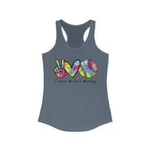 Load image into Gallery viewer, Peace Love Play - Women's Ideal Racerback Tank