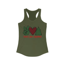 Load image into Gallery viewer, Peace Love Christmas - Women's Ideal Racerback Tank