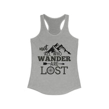 Load image into Gallery viewer, Not all who wander are lost Women's Ideal Racerback Tank