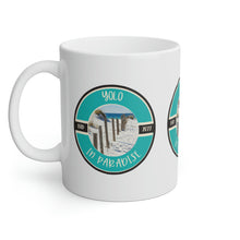 Load image into Gallery viewer, Yolo in Paradise White Mug, 11oz