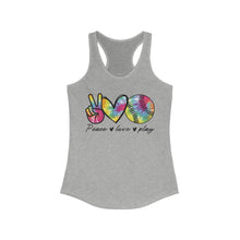 Load image into Gallery viewer, Peace Love Play - Women's Ideal Racerback Tank