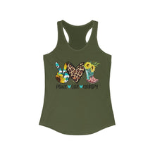 Load image into Gallery viewer, Peace Love Country - Women's Ideal Racerback Tank