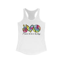 Load image into Gallery viewer, Peace Love Play - Women's Ideal Racerback Tank