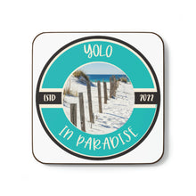 Load image into Gallery viewer, Yolo in Paradise Hardboard Back Coaster