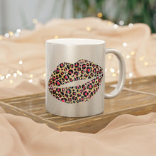 Load image into Gallery viewer, Leopard Lip Metallic Mug (Silver\Gold)