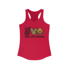 Load image into Gallery viewer, Peace Love Campfire - Women's Ideal Racerback Tank