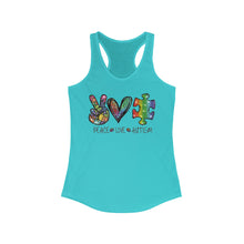 Load image into Gallery viewer, Peace Love Autism - Women's Ideal Racerback Tank