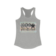 Load image into Gallery viewer, Peace Love Beach Women's Ideal Racerback Tank
