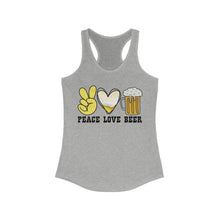 Load image into Gallery viewer, Peace Love Beer - Women's Ideal Racerback Tank