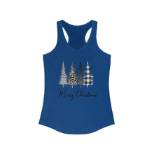 Load image into Gallery viewer, Merry Christmas with trees - Women's Ideal Racerback Tank