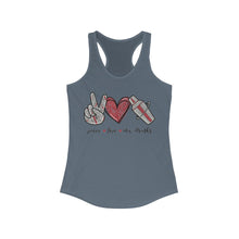 Load image into Gallery viewer, Peace Love Mix Drinks - Women's Ideal Racerback Tank
