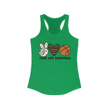 Load image into Gallery viewer, Peace Love Basketball - Women's Ideal Racerback Tank