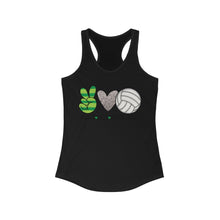 Load image into Gallery viewer, Peace Love Volleyball - Women's Ideal Racerback Tank