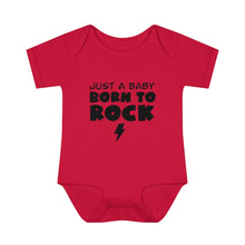 Load image into Gallery viewer, Baby Born To Rock Infant Baby Rib Bodysuit