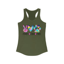 Load image into Gallery viewer, Peace Love Cats - Women's Ideal Racerback Tank